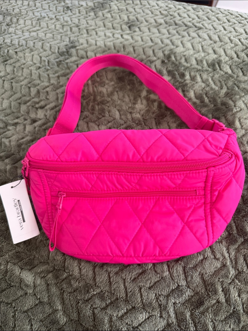 Vera Bradley Peacock Pink Quilted Crossbody Belt Bag
